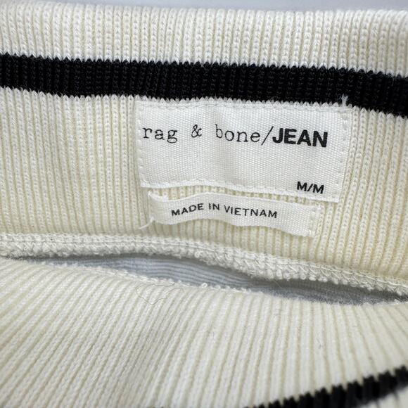 Rag & Bone Gray Quilted Jacquard Leaf Varsity Rib Detail Mini Skirt Size Medium‎ - Picture 3 of 5